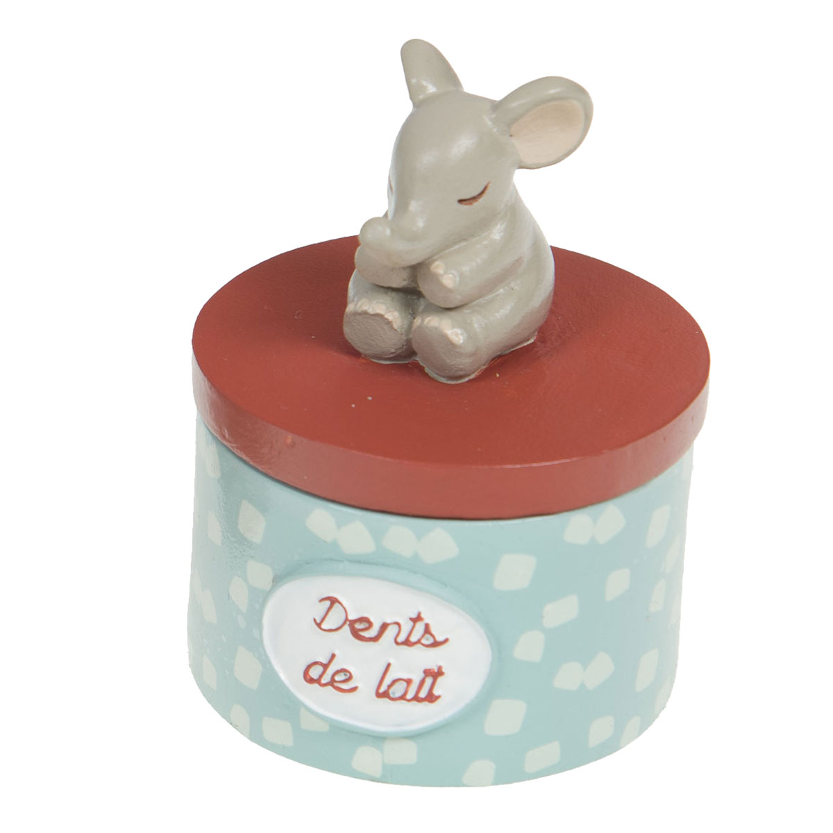 Bote  dents de lait bleue et marron lphanteau