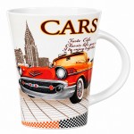 Mug conique voiture vintage orange style r�tro urbain