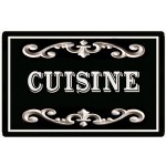 Plaque de Porte en Mtal  Cuisine