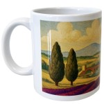 Mug en cramique Paysage de Provence  350 ml