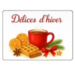 Planche  dcouper en verre  Dlices dhiver