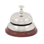 Cloche de comptoir finition argente