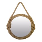Miroir rond en cordage  32 cm