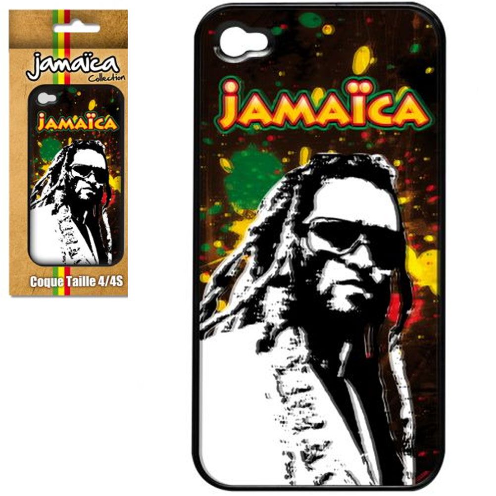 Coque lenticulaire Iphone 4 Jamaica Rastaman