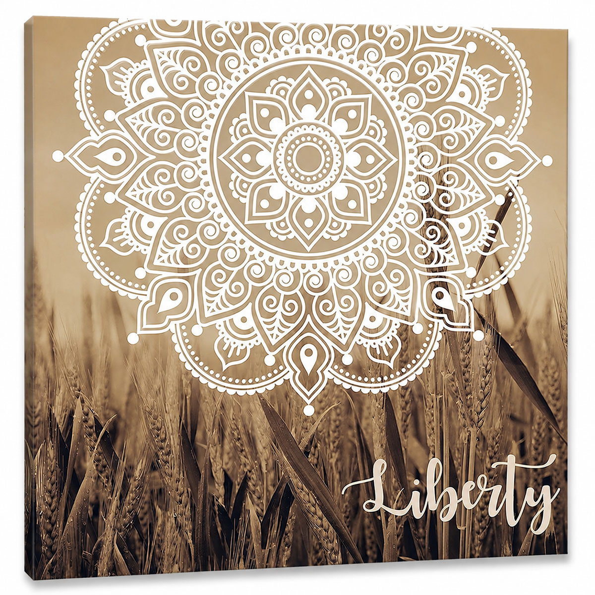 Cadre en toile Boho Indien 40 x 40 cm - Liberty
