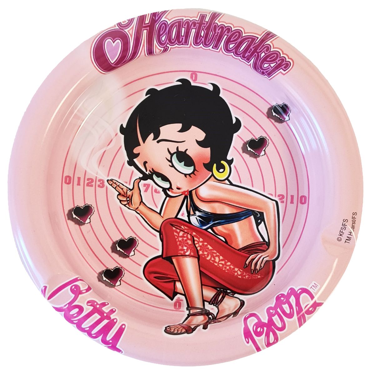Cendrier Betty Boop en m�tal - Heartbreaker