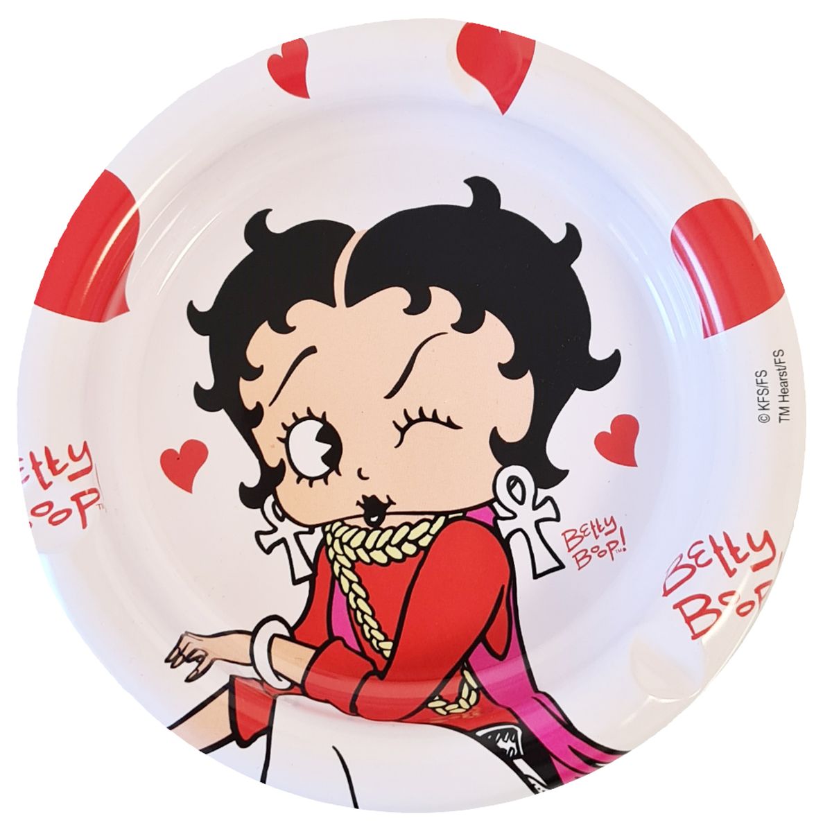 Cendrier Betty Boop en m�tal - Peace