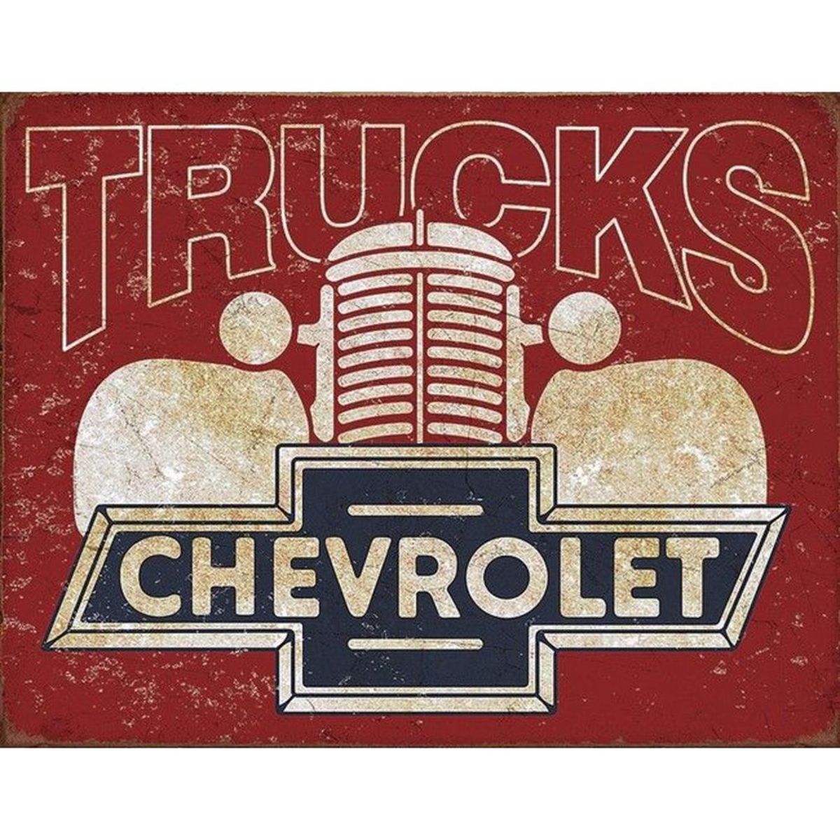 Plaque mtal Trucks Chevrolet -  40.5 x 31.5 cm