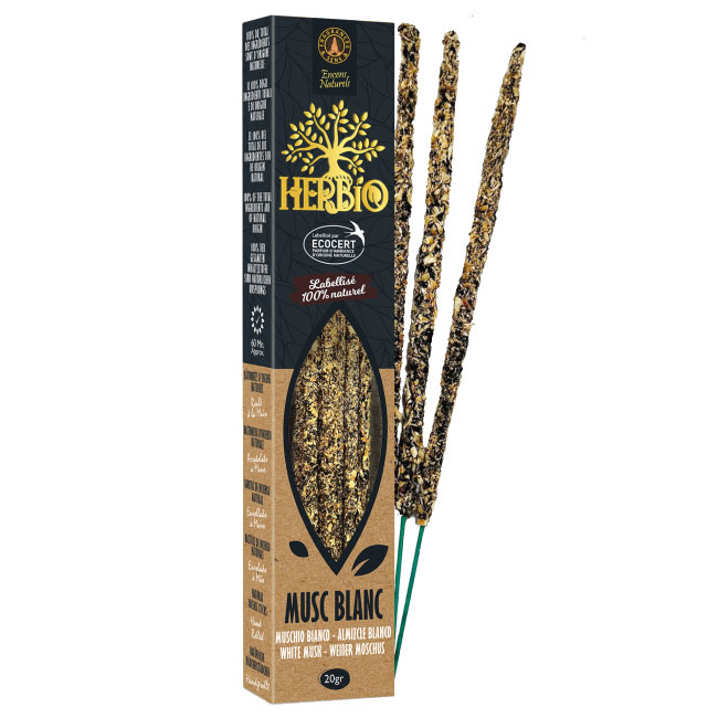 Encens Smudge Musc blanc Ecocert Herbio 20 g