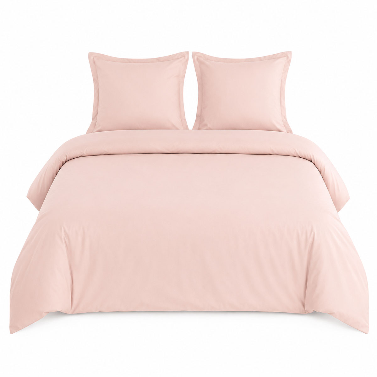 Housse de Couette 80 fils Coton percale 240 x 220 cm - Blush
