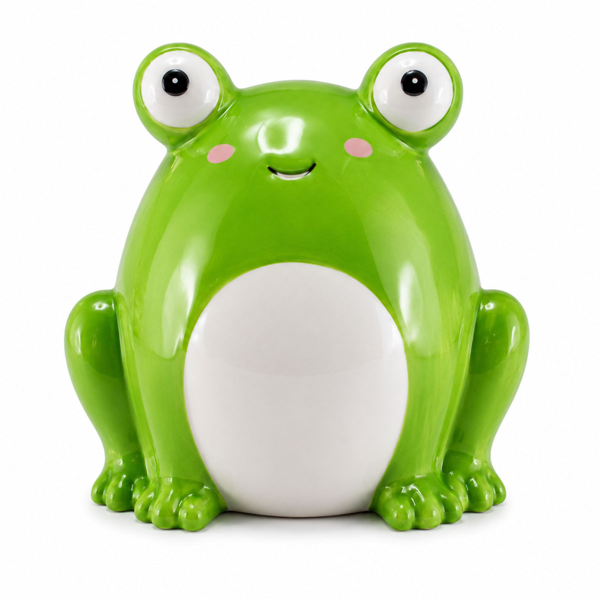 Tirelire grenouille en c�ramique avec bouchon