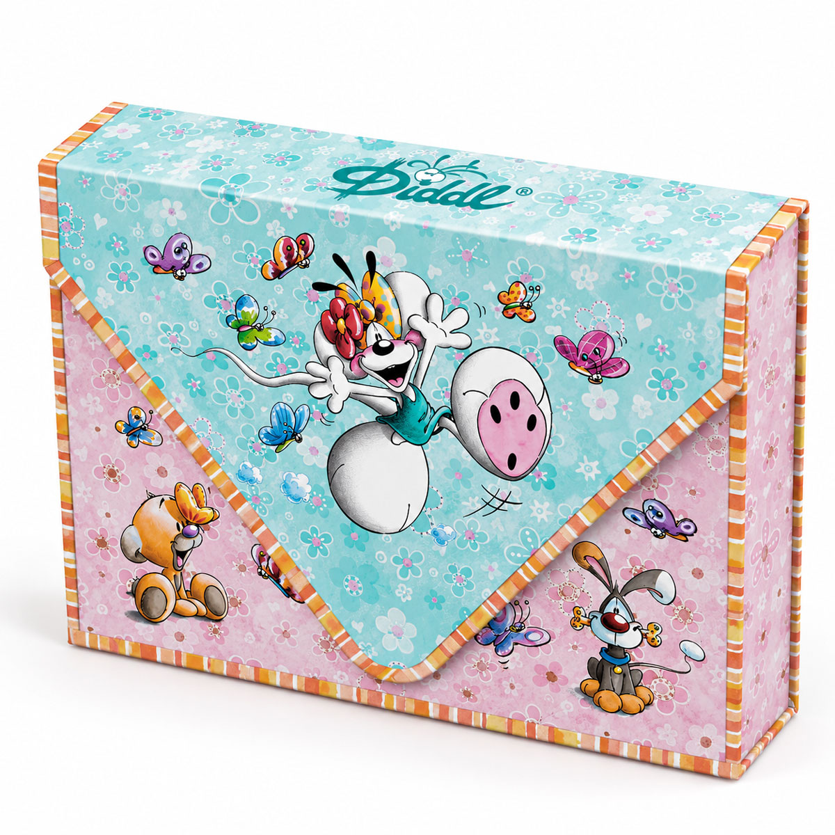 Coffret Papier � Lettre Diddl avec 24 Feuilles et 6 Enveloppes