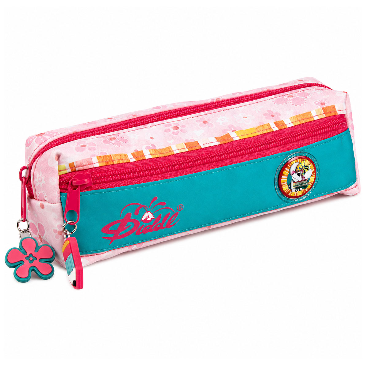 Trousse Scolaire Diddlina Rose 2 Compartiments Officielle