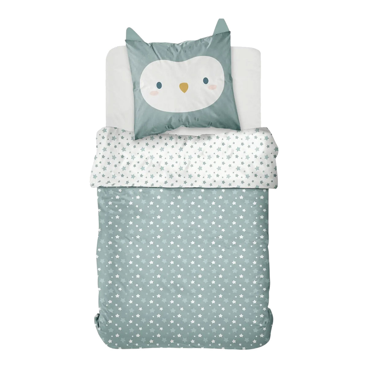Parure de lit enfant Funny Hibou  140 x 200 cm