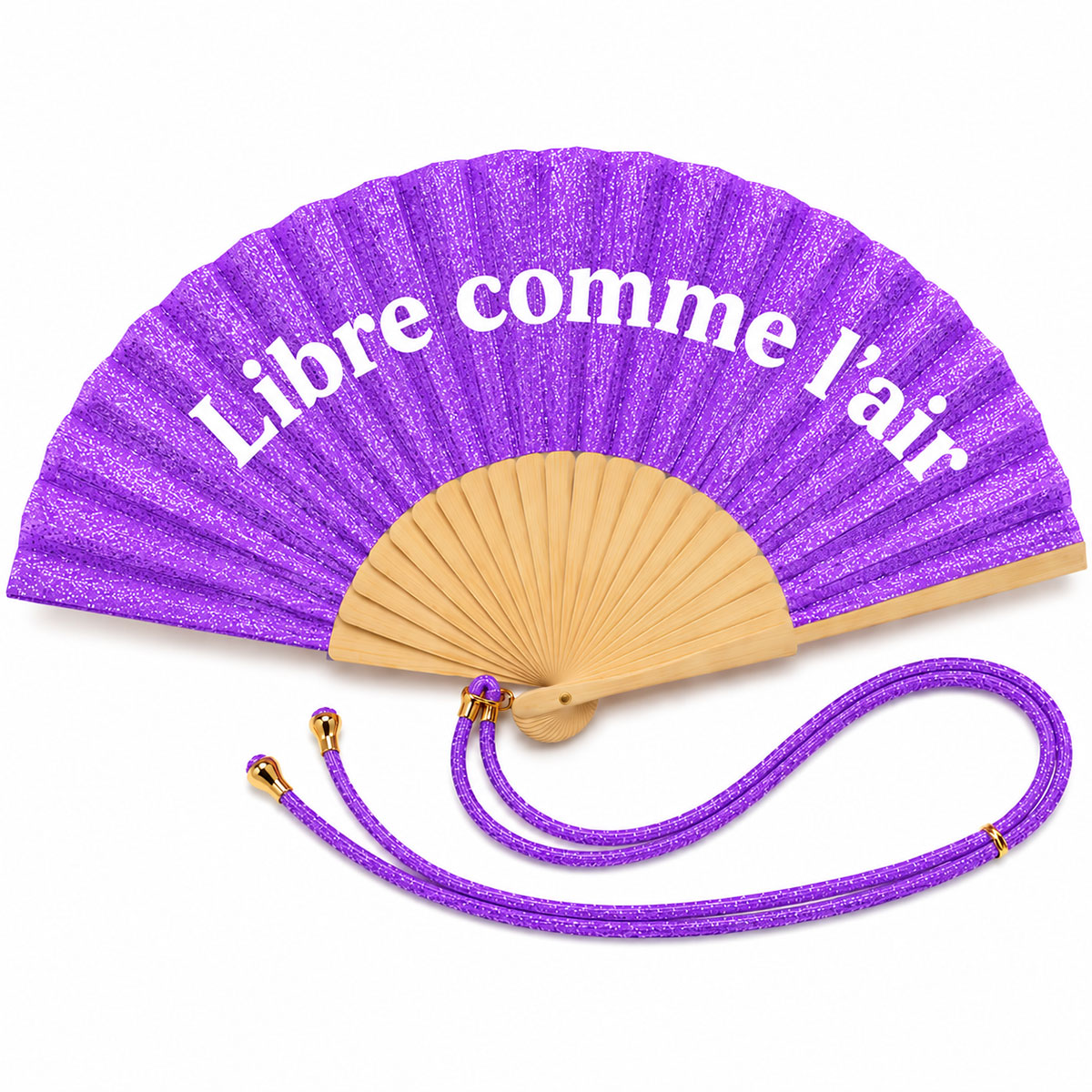 �ventail paillet� violet � Libre comme l�air �