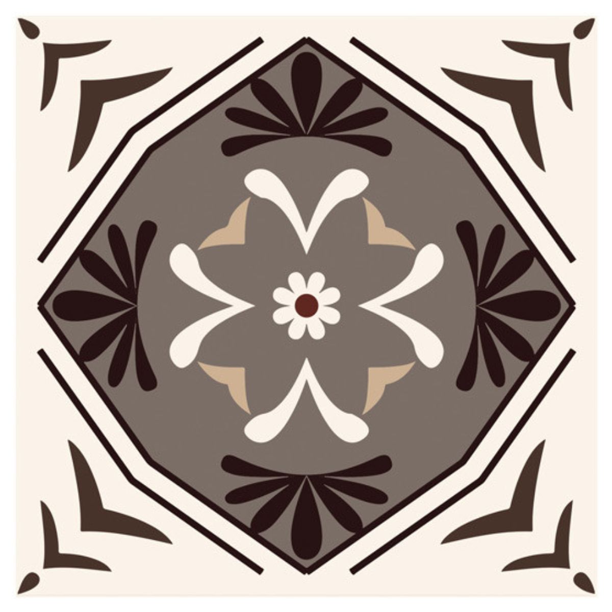Stickers carreaux de ciment 15 x 15 cm - par 6