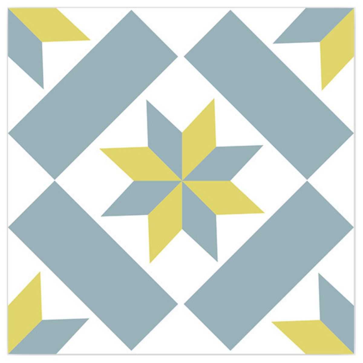 Stickers carreaux de ciment 15 x 15 cm - par 6