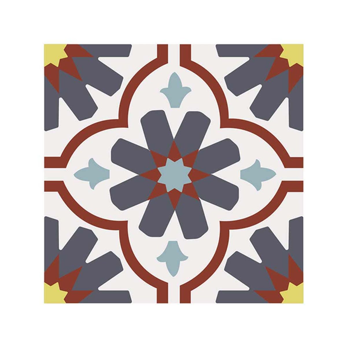 Stickers carreaux de ciment 15 x 15 cm - par 6