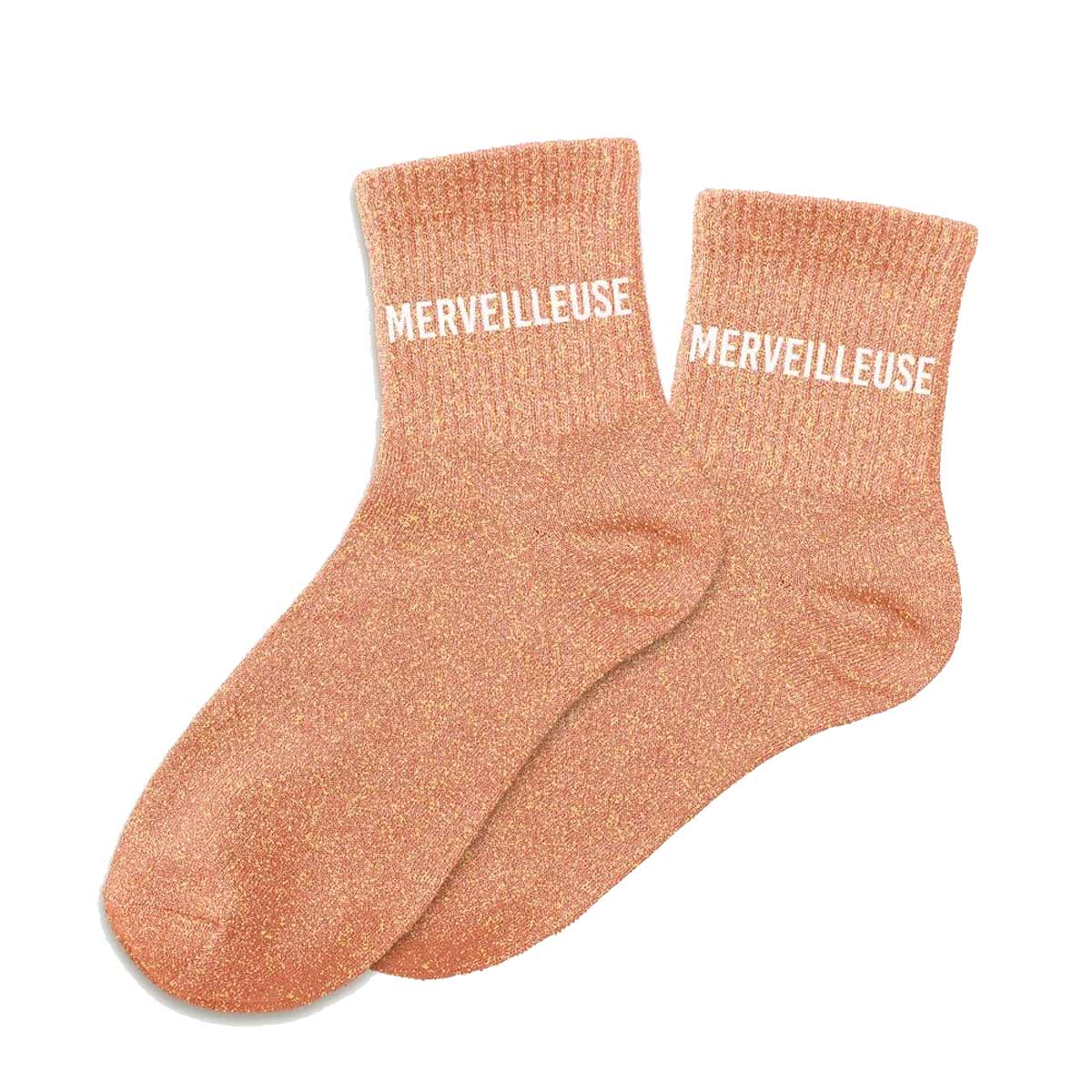 Paire de Chaussettes Merveilleuse - Saumon