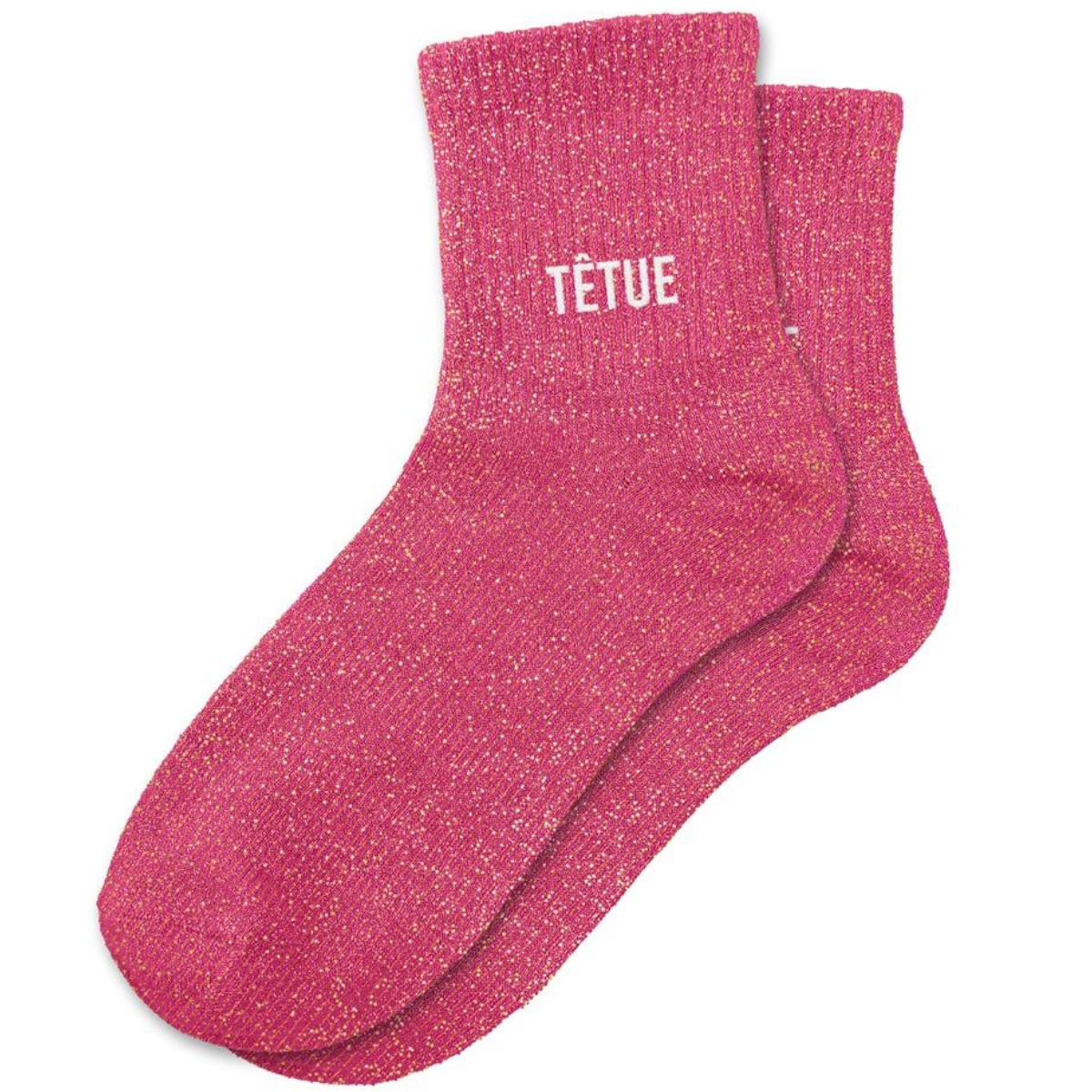 Paire de chaussettes � paillettes T�tue