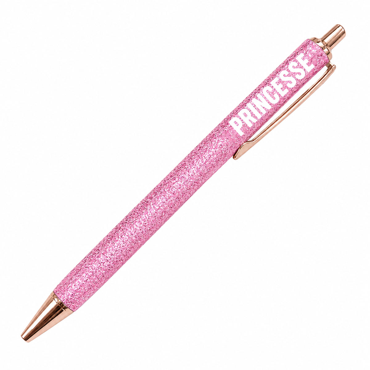 Stylo � paillettes rose Princesse
