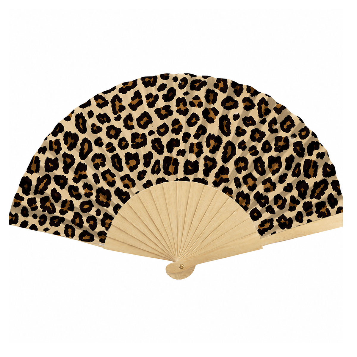 �ventail l�opard fantaisie beige fonc�