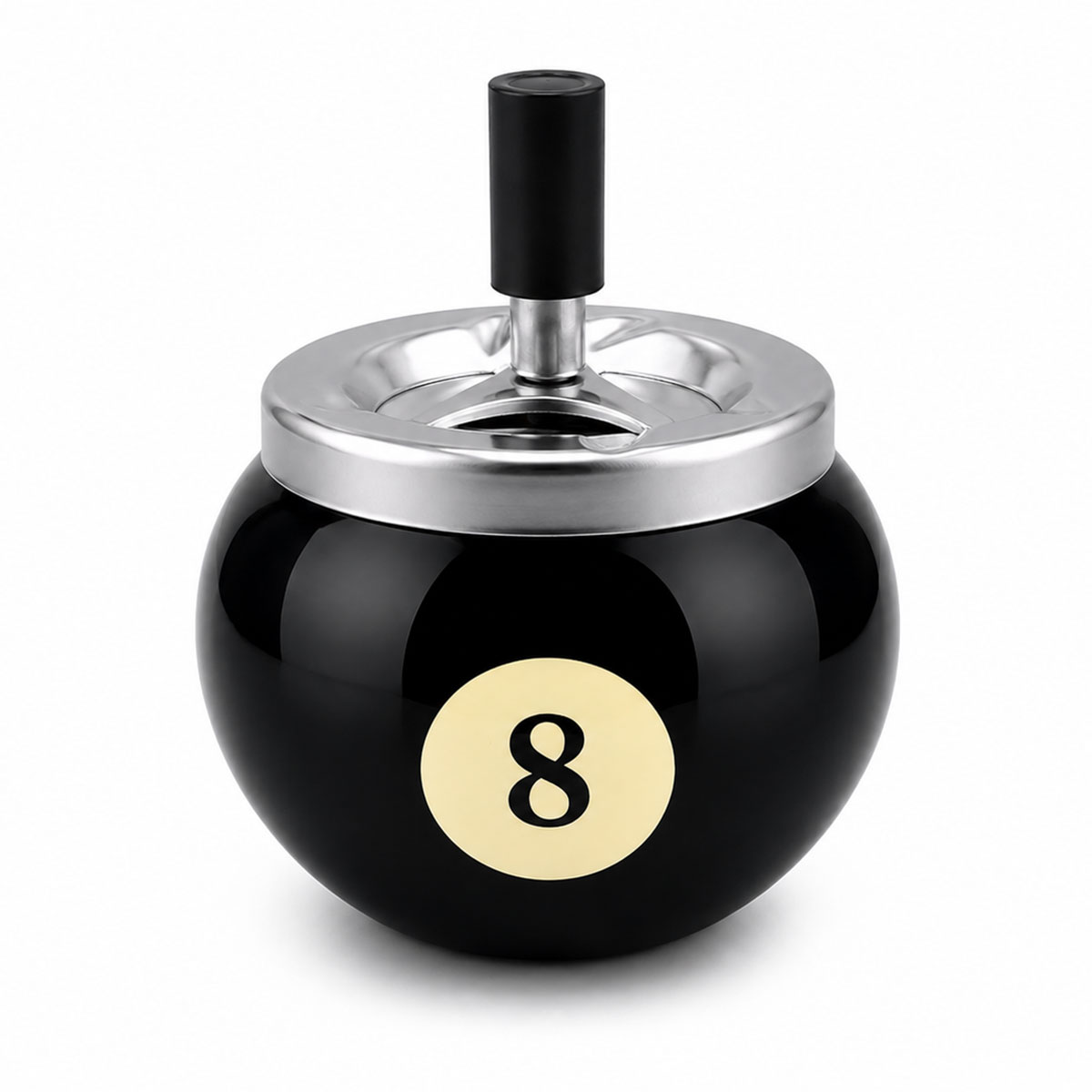 Cendrier rotatif Boule de billard n�8