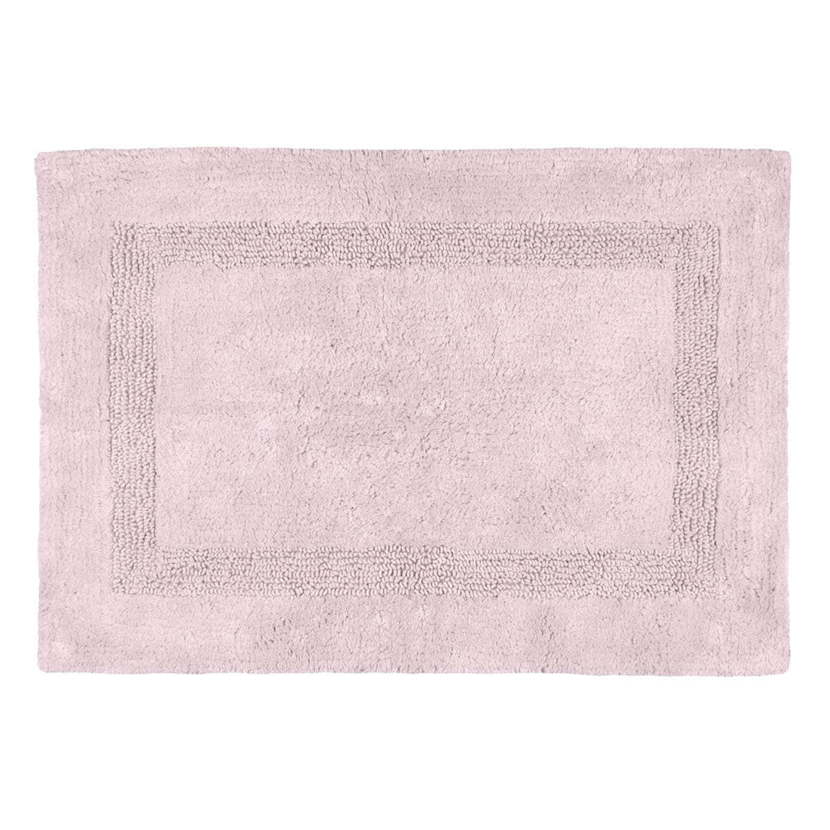 Tapis de bain en coton ultra moelleux  Rose poudre  50 x 80 cm
