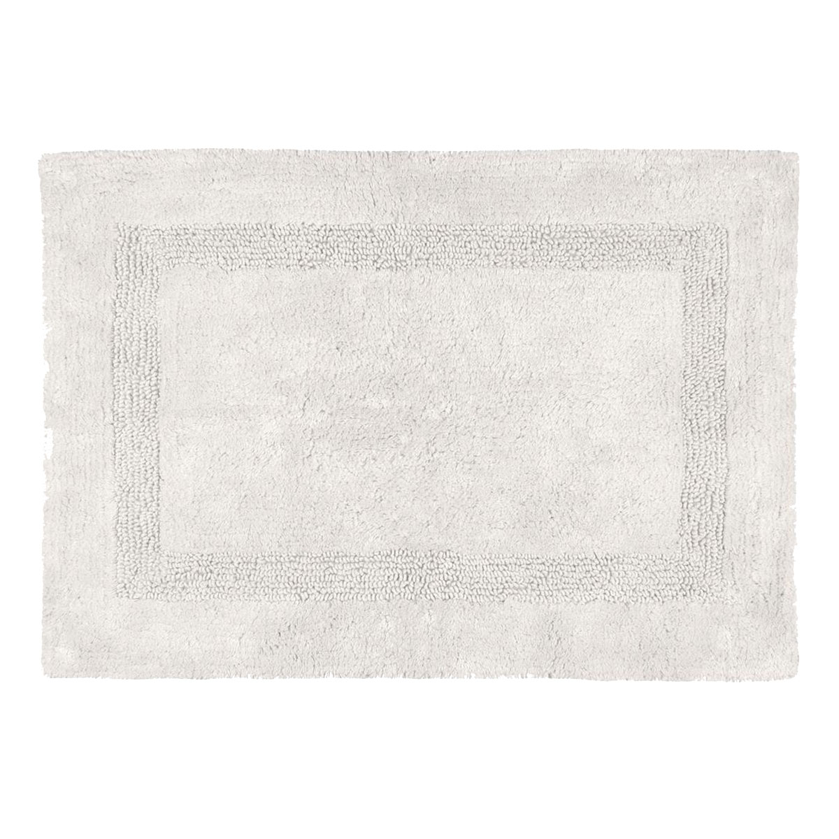 Tapis de bain en coton ultra moelleux cru 50 x 80 cm