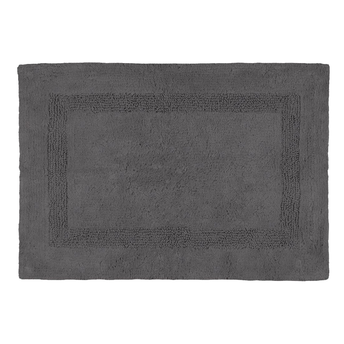 Tapis de bain en coton ultra moelleux anthracite 50 x 80 cm