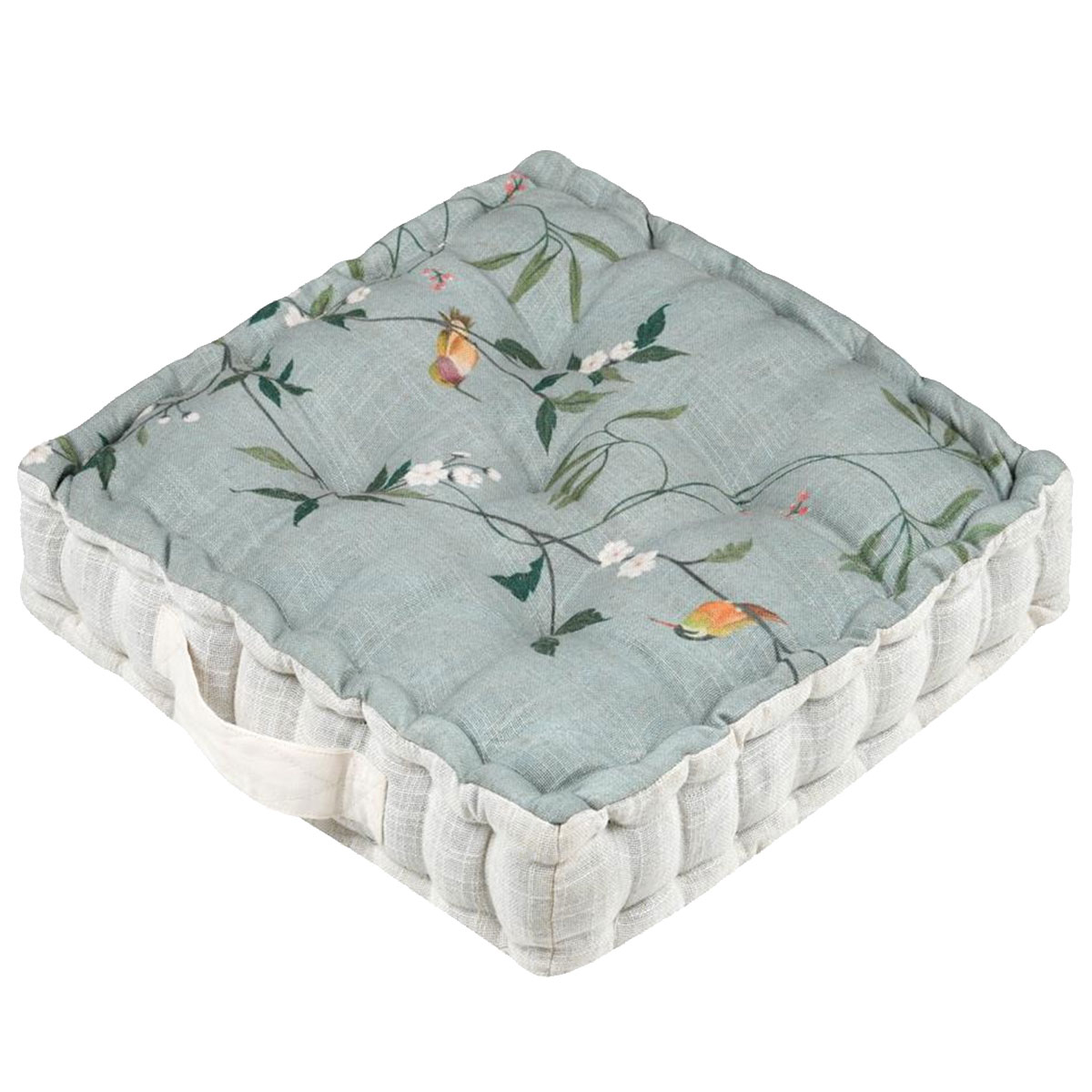 Coussin de sol Scarlet  Motif Oiseaux et Nature