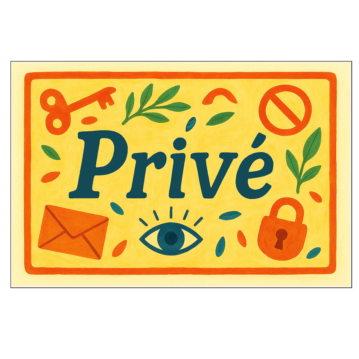 Plaque de Porte en Mtal Priv