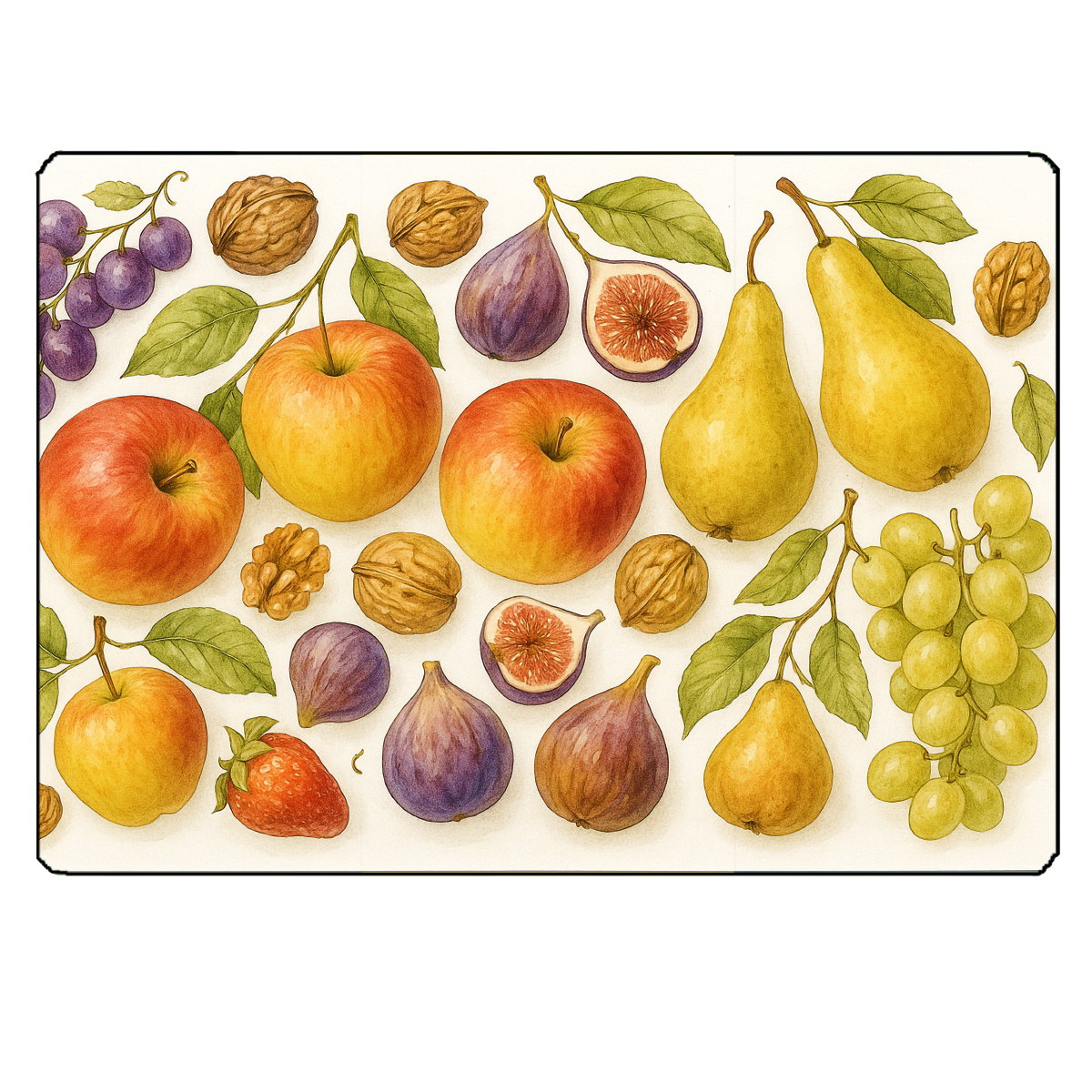 Planche  dcouper Fruits dautomne  28,5  20 cm