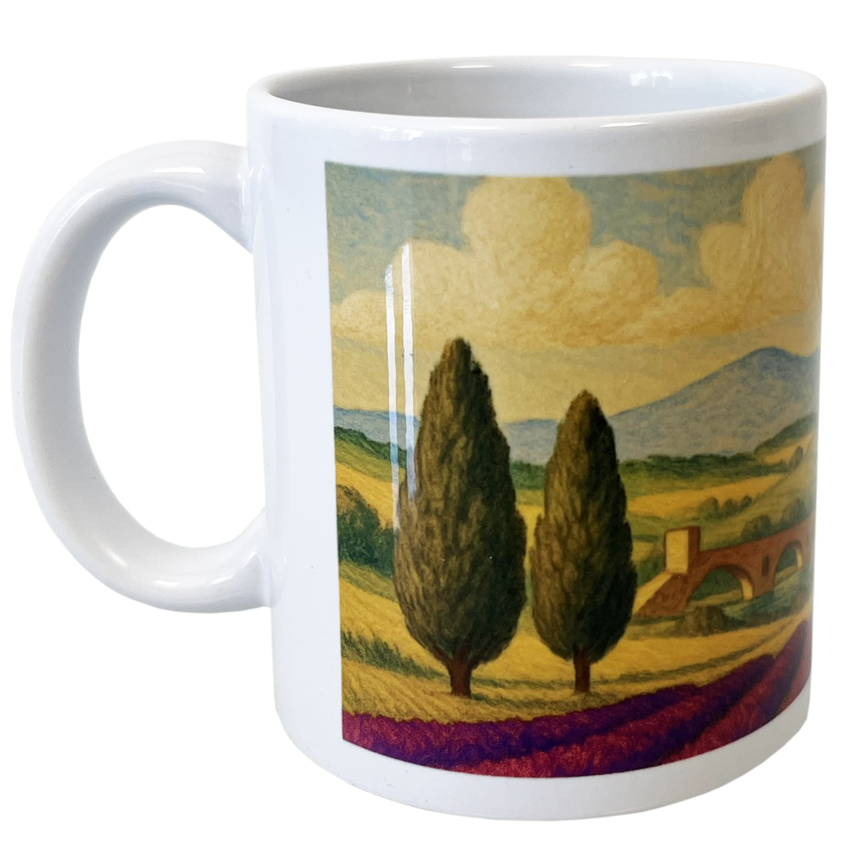 Mug en cramique Paysage de Provence  350 ml