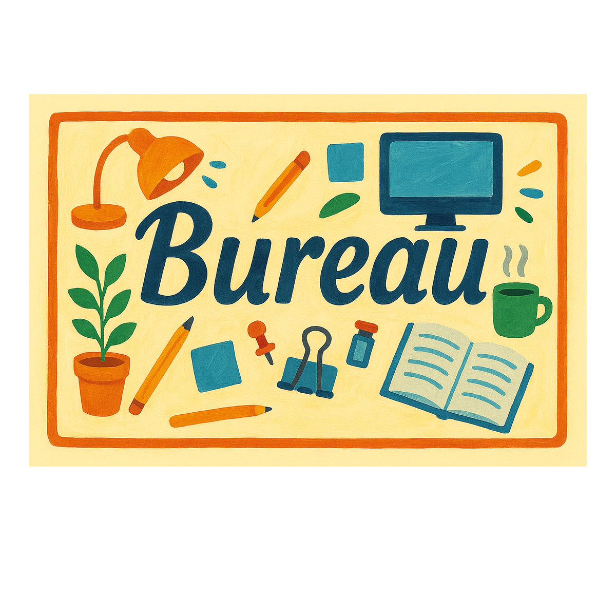 Plaque de Porte en Mtal  Bureau