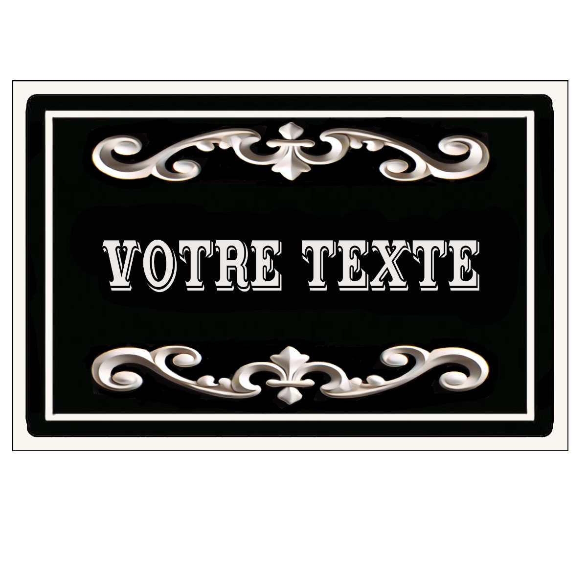 Plaque de Porte en Mtal personnalise