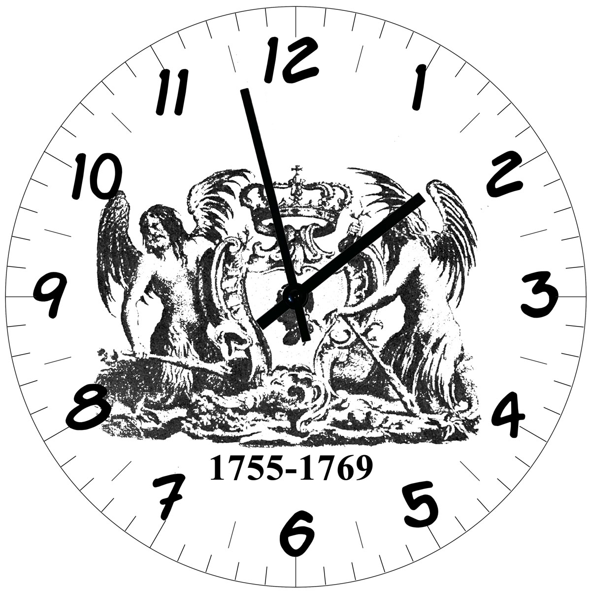 Horloge Ronde Drapeau Nation Corse  29 cm