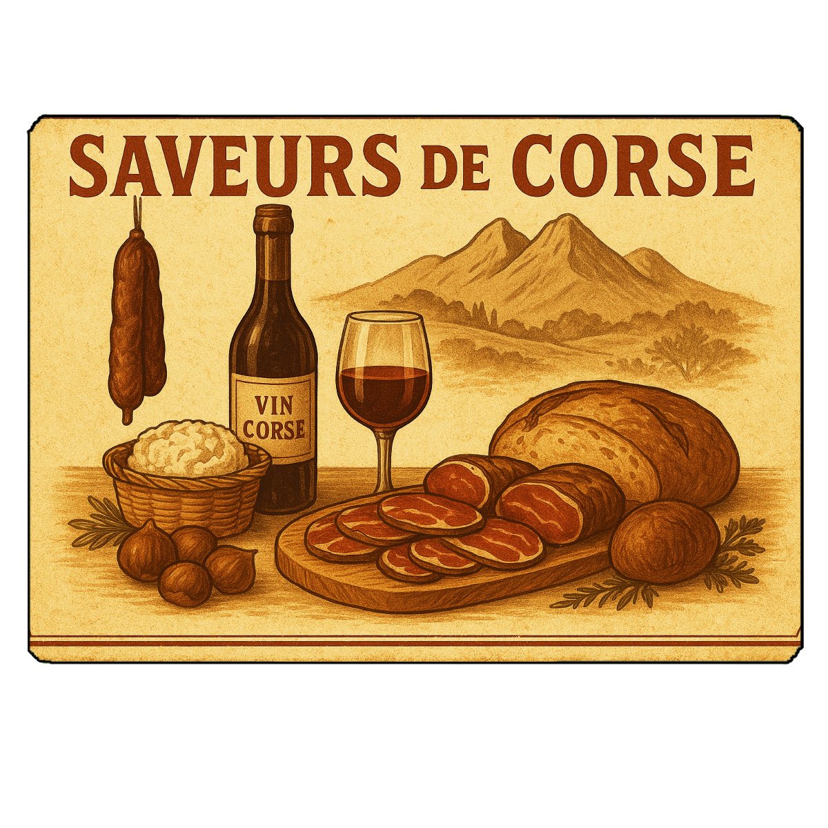 Planche  dcouper Saveurs de Corse