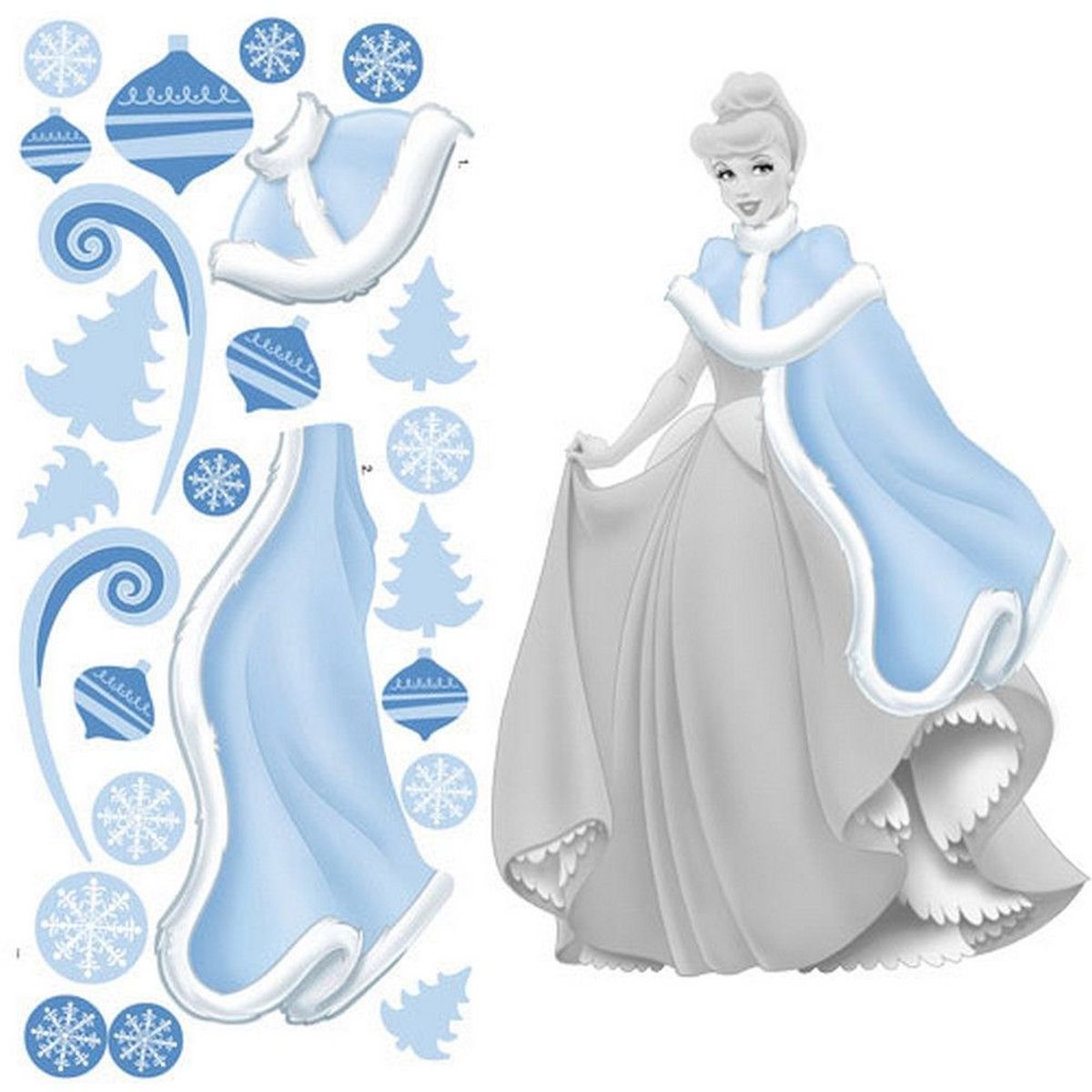Stickers Cendrillon Holiday Elments dcoratifs