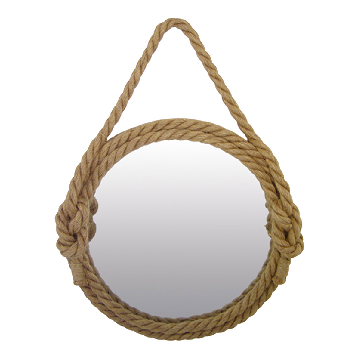 Miroir rond en cordage  32 cm