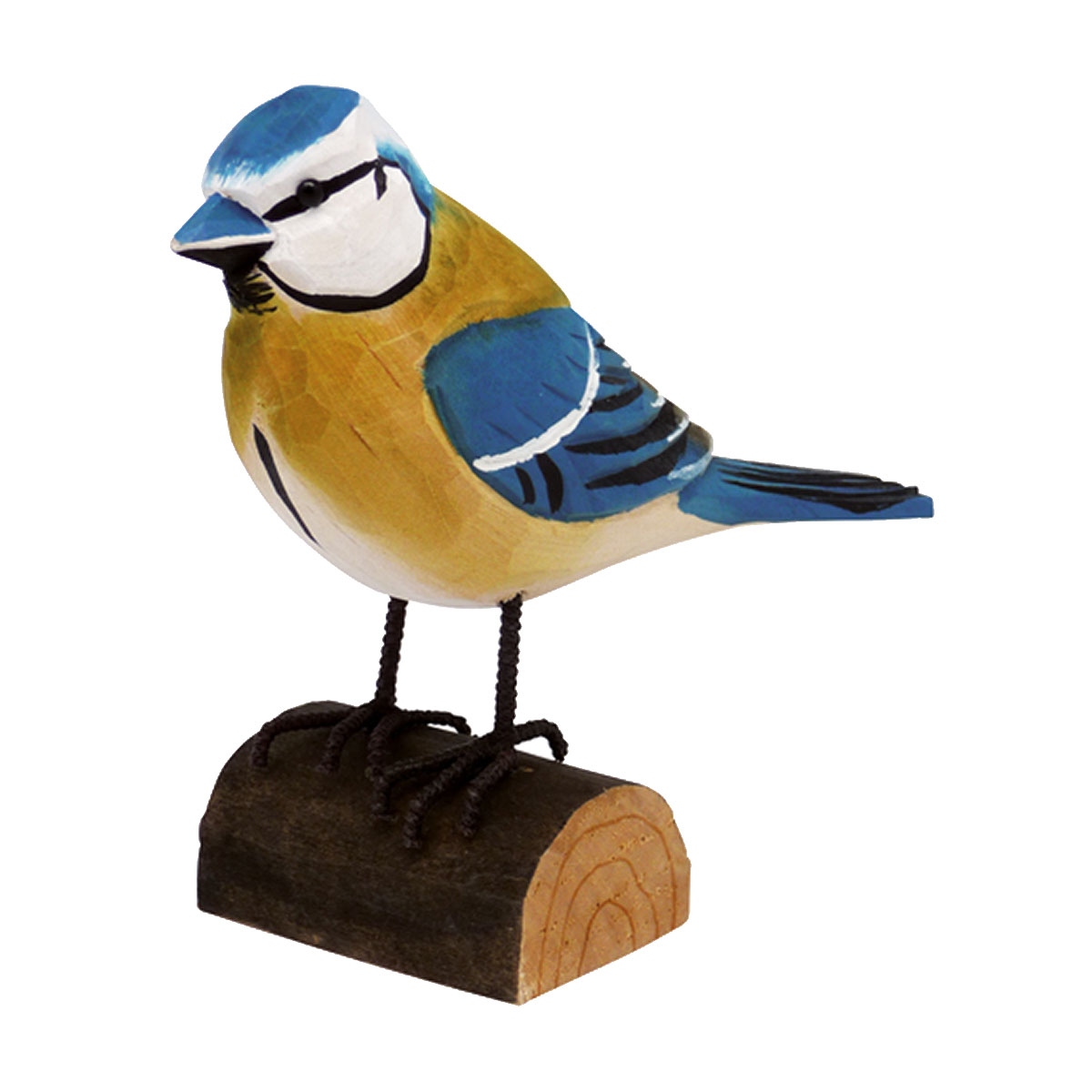 Msange bleue sur bchette de bois