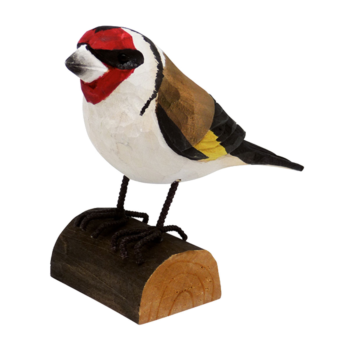 Chardonneret lgant sur bchette de bois