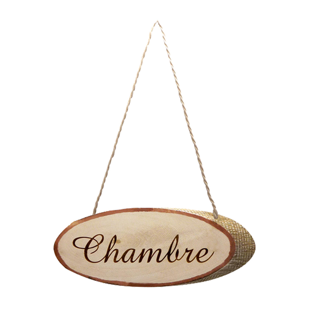 Plaque de porte Chambre  Rondin de bois