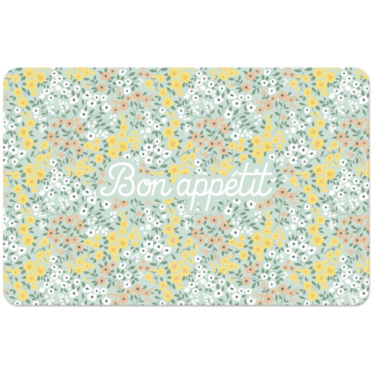 Set de table Petites fleurs - Bon apptit - 28 x 43 cm