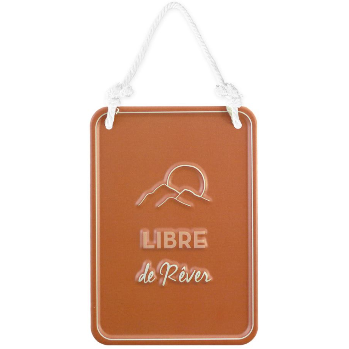 Plaque dcorative relief en Mtal - Libre de rver