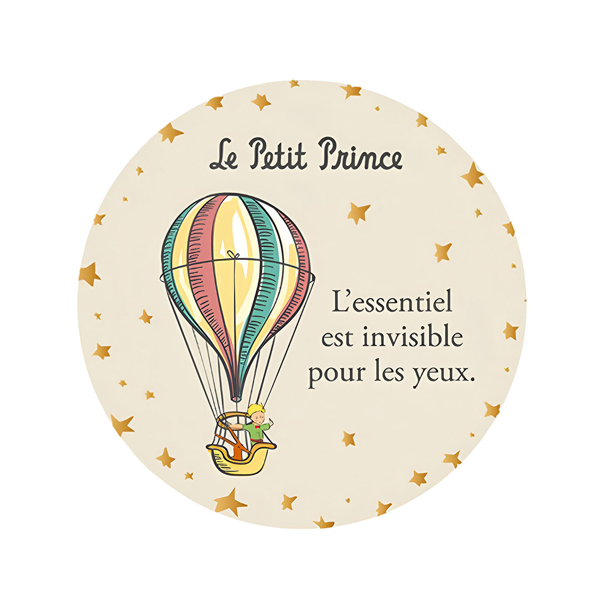 Magnet Le Petit Prince en Montgolfire  Par Kiub