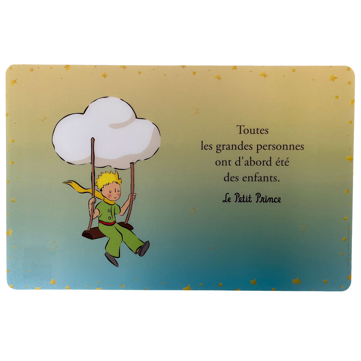 Set de table Dgrad Vert et Jaune Le Petit Prince