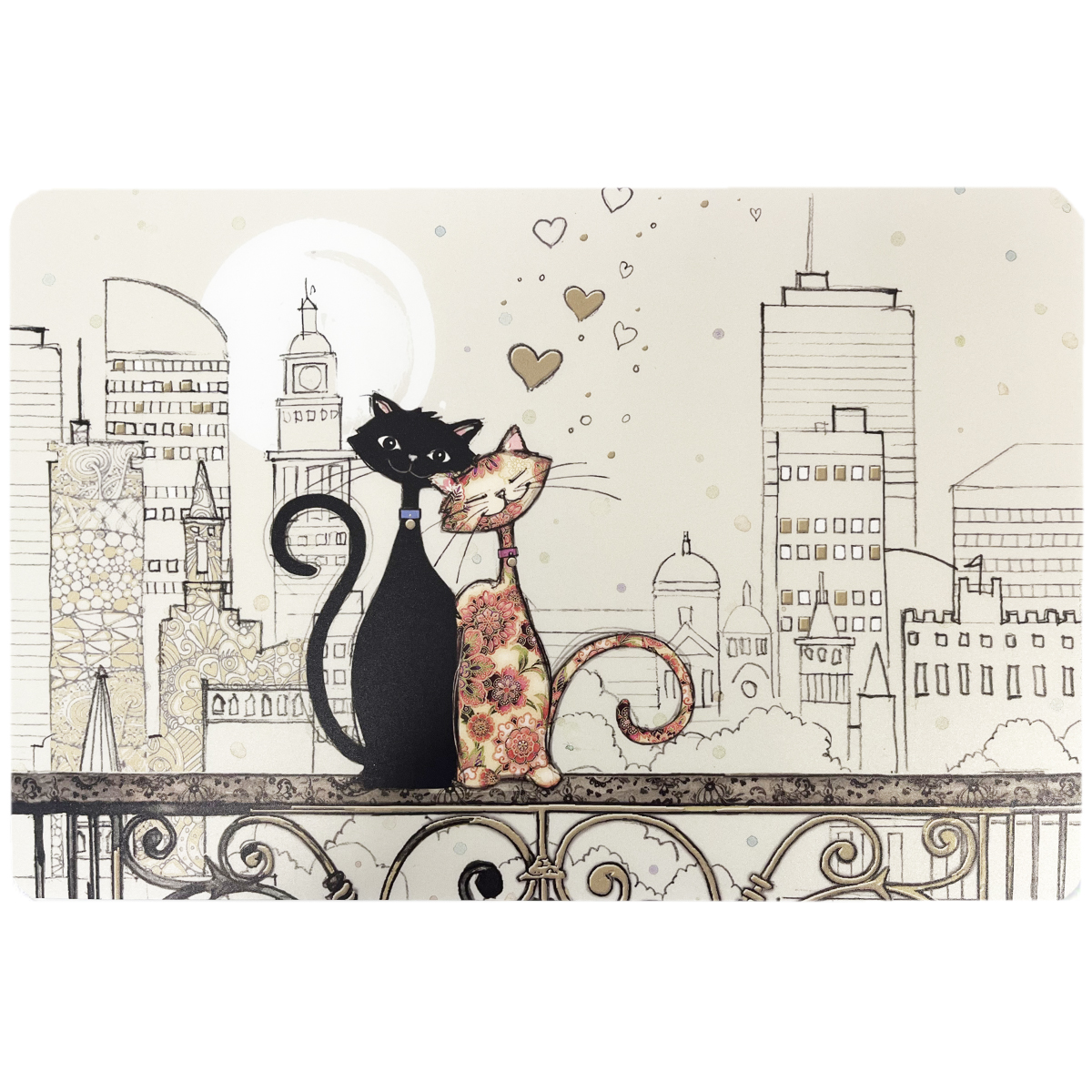 Set de table Chats Amoureux  Paris  Collection Bug Art