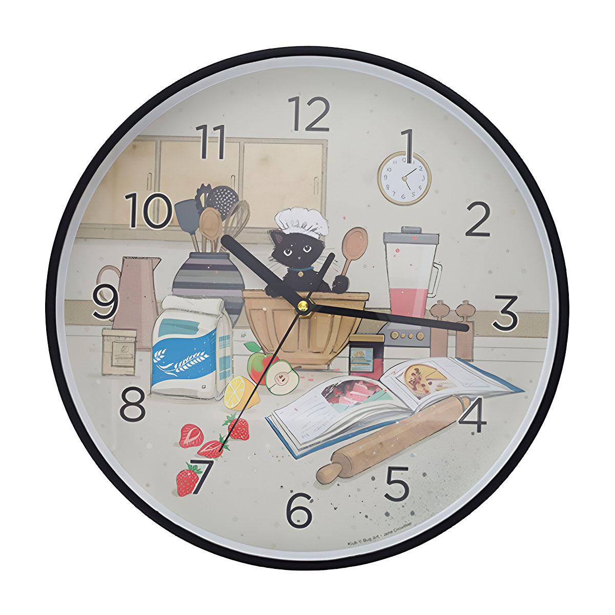 Horloge murale  suspendre  Chaton Ptissier