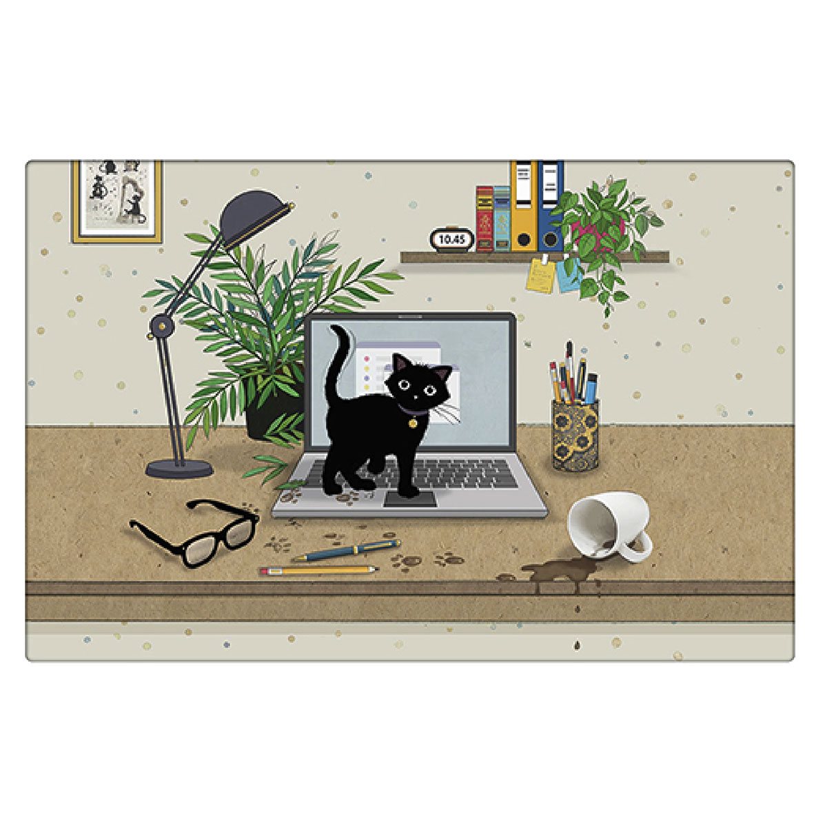 Set de table Chaton en tltravail  Collection Bug Art